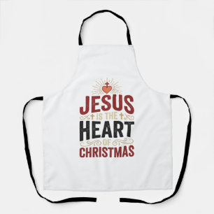 Tablier Jésus est le cœur du T-shirt vintage de Noël