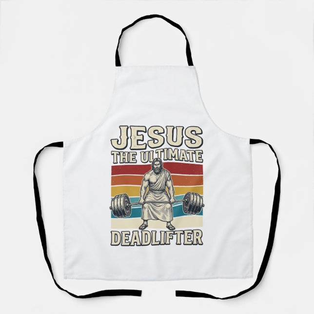 Tablier Jésus Le Levreur De Poids Ultime Design Vectoriel  (Recto)