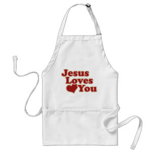 Tablier Jésus vous aime pour les chrétiens