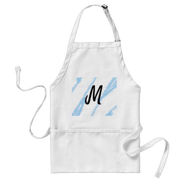 Tablier Jet de cuisson personnalisé simple avec monogramme (Devant)