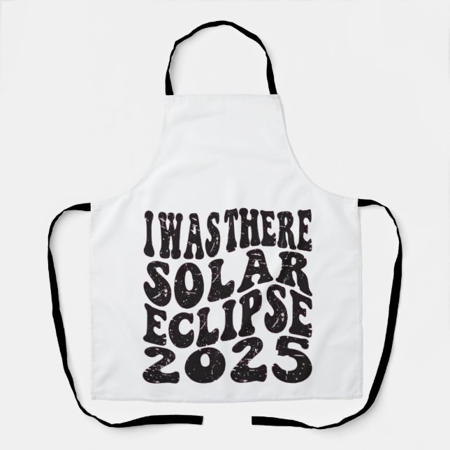 Tablier J'étais là éclipse solaire 2025 Éclipse partielle  (Recto)