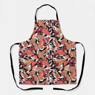 Tablier Jeter Oreiller Caricature Abstraite feuilles baies