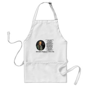 Tablier Jeu de la citation de Benjamin Franklin de