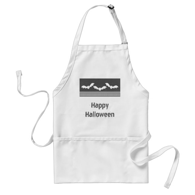 Tablier Jeu d'Halloween Apron, gris foncé (Devant)