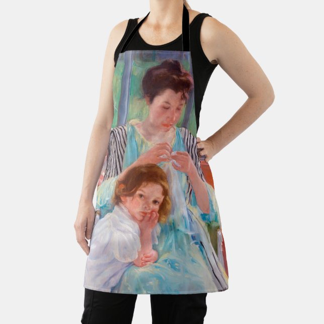 Tablier Jeune mère coudre, Mary Cassatt (Insitu)