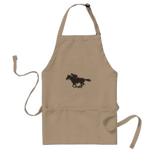 Tablier Jockey sur cheval Silhouette - Choisir la couleur 