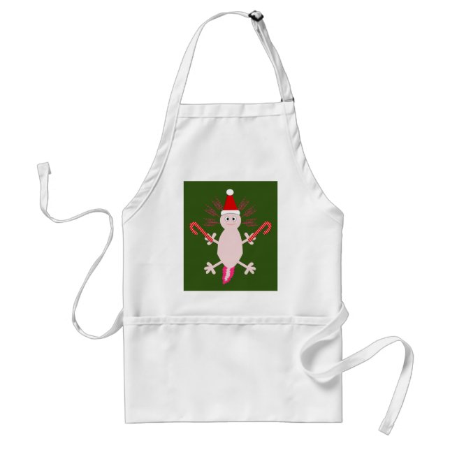 Tablier Joli Axolotl de Noël (Devant)