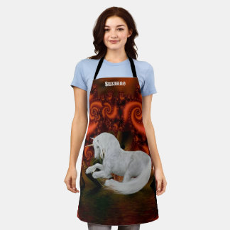 Tablier Joli Cheval Unicorn Personnalisé