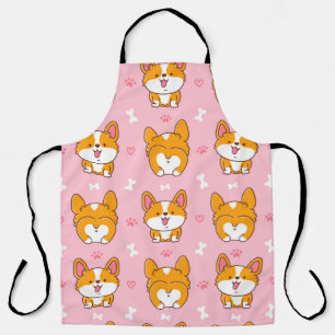 Tablier Joli chien de corgi sans couture motif