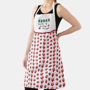 Tablier Joli Dice Rouge Retro Bunco
