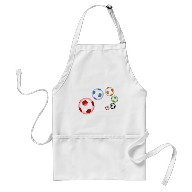 Tablier Joli ensemble de ballons de football (Devant)