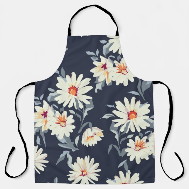 Tablier Joli Fleur de marguerite : Impression transparente (Recto)