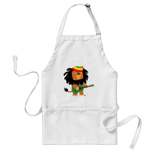 Tablier Joli Lion caricature de Zion Apron (Devant)