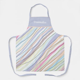 Tablier Joli motif abstrait bleu pastel plutôt mignon