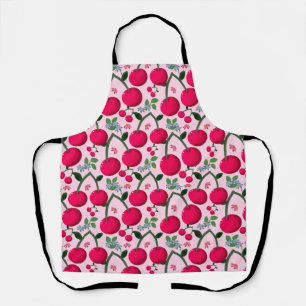 Tablier Joli motif Cerise, Fruit Kawaii brillant