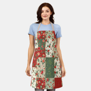 Tablier Joli motif de courtepointe de Noël inspiré de l'an