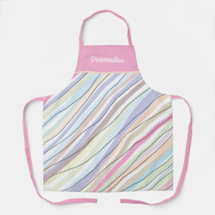 Tablier Joli motif de design abstrait rose pastel mignon