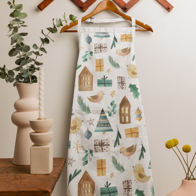 Tablier Joli motif de Noël scandinave (Créateur téléchargé)