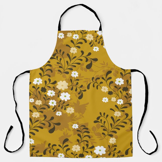 Tablier Joli motif floral continu sur musterabstract, art (Recto)