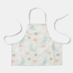 Tablier Joli Motif Pastel Sky souriant