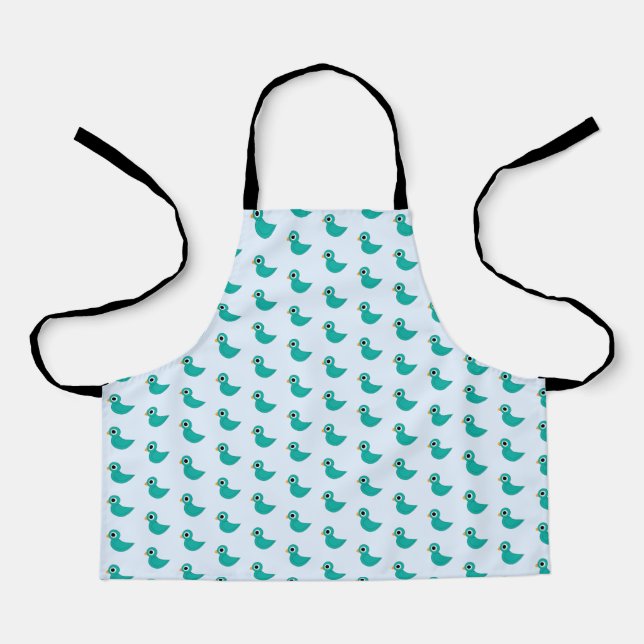 Tablier Joli oiseau bleu (Recto)