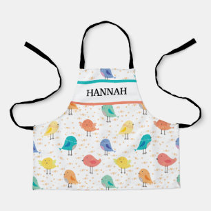 Tablier Joli oiseau Vintage Motif enfants