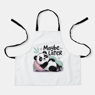 Tablier Joli Panda Paresseux – “Peut-être Plus Tard” Panda