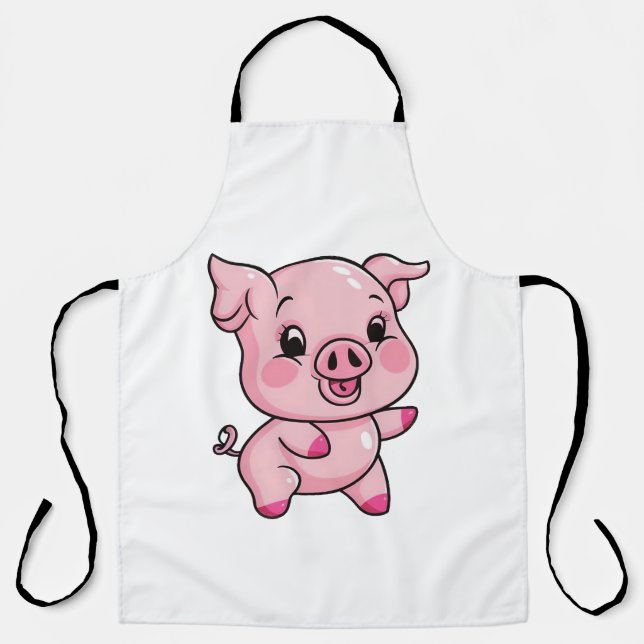 Tablier Joli petit bébé cochon (Recto)