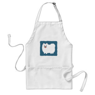 Tablier Joli Pomeranian Blanc