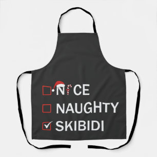 Tablier Joli sale Skibidi drôle de Noël Gen Alpha