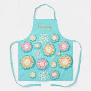 Tablier Joli Sky Blue couleur Burst Motif Cuisine femmes