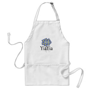 Tablier Joli T-shirt Fleur Bleue YiaYia
