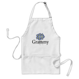 Tablier Joli T-shirt Grammy Fleur Bleue