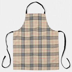 Tablier Joli Tartan Plaid Beige