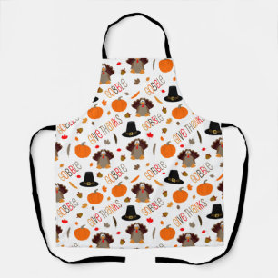 Tablier Joli Thanksgiving Motif Gobble Remercier