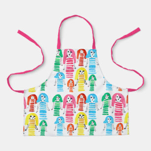 Tablier Jolie aquarelle filles fun funky