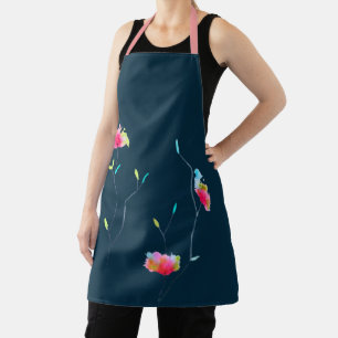 Tablier Jolie arty abstraite rose