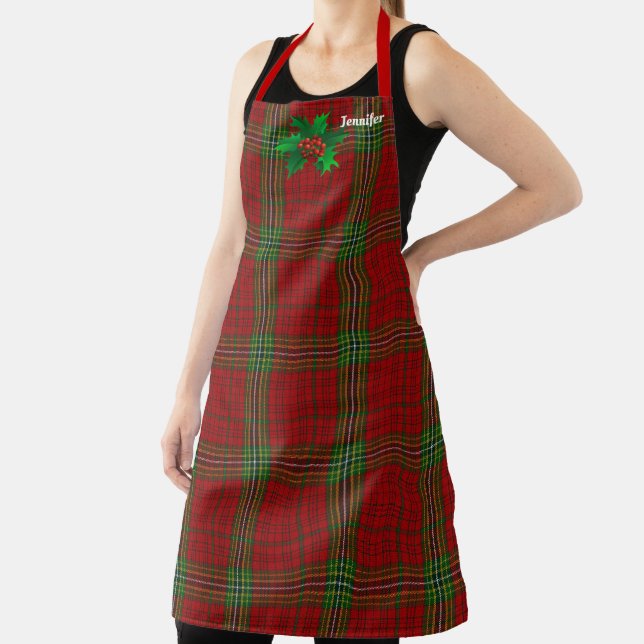 Tablier Jolie Auberges de vacances de Noël Apron Nom perso (Insitu)