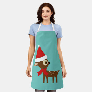Tablier Jolie biche tachetée pour l'art de Noël