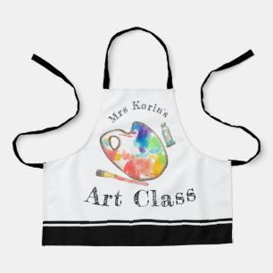 Tablier Jolie classe d'art pour enfants peinture personnal