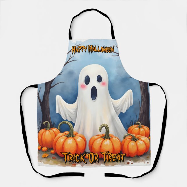 Tablier Jolie collection moderne et effrayante d'Halloween (Recto)