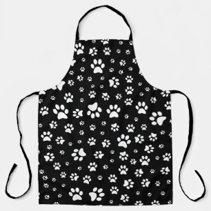 Tablier Jolie empreinte de patte noire et blanche