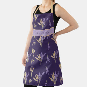 Tablier Jolie lavande et blé mauve