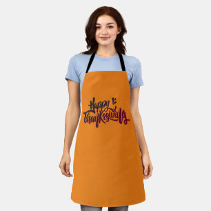 Tablier Jolie typographie de Thanksgiving Apron