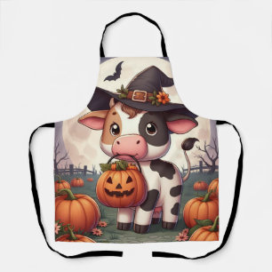 Tablier Jolie vache sorcière Halloween