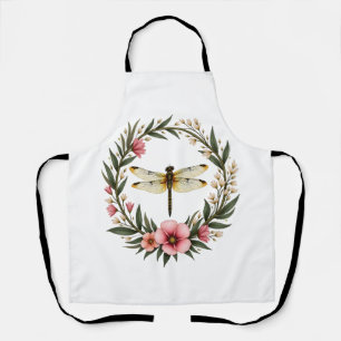 Tablier Jolies Filles Cottagecore Floral Libellule Esthéti