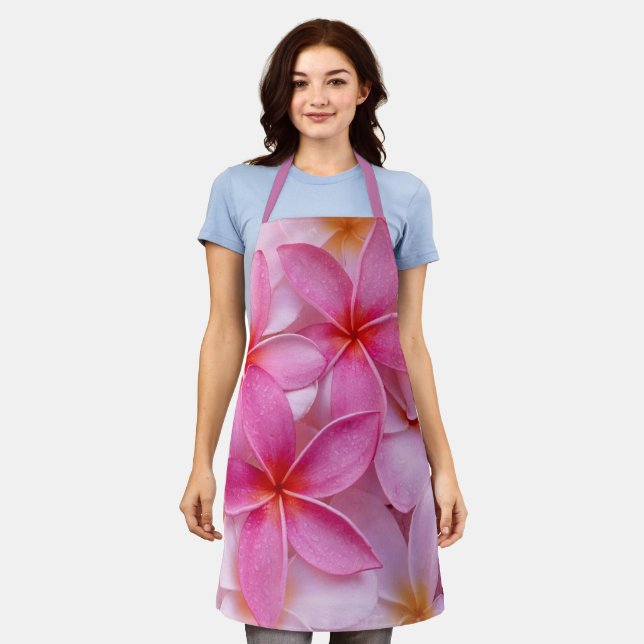 Tablier Jolies Fleurs D'Été Roses (Porté)