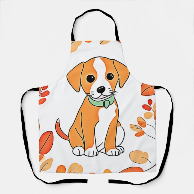 Tablier Jote Puppy Fall (Recto)