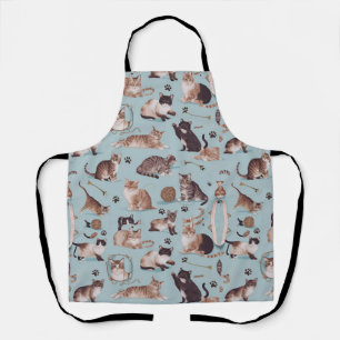 Tablier Jouer Motif de chat Apron - Cadeau parfait pour ch