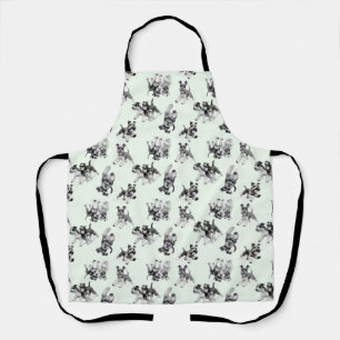 Tablier Jouer Schnauzers Chien Chien Chien Motif